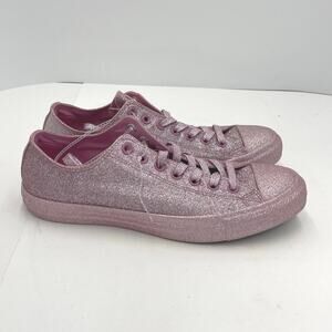 Converse Chuck Taylor All Star Glitter Sneakers Pink 162993C Mens 9/Womens 11